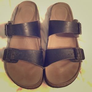 Black Madden Girl Brando Footbed Sandal